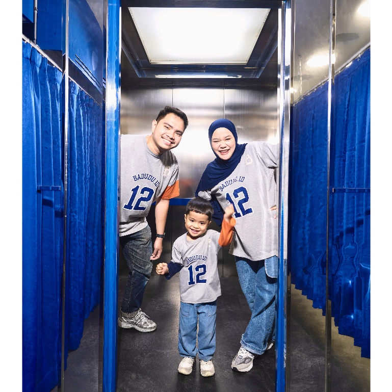 Badudu.id Family Couple Clothes - MINO Family Set - Nursing - Misty Grey