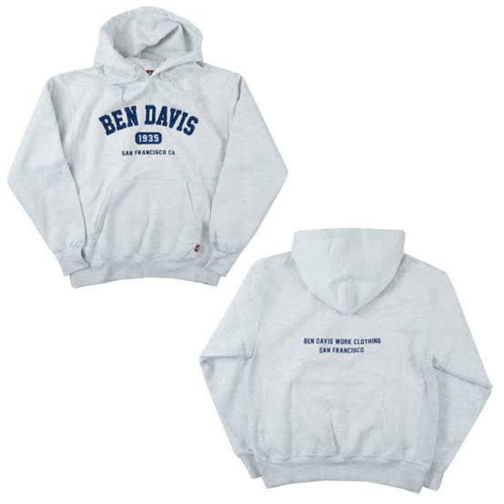 เสื้อฮู้ด BEN DAVIS LIGHT GREY