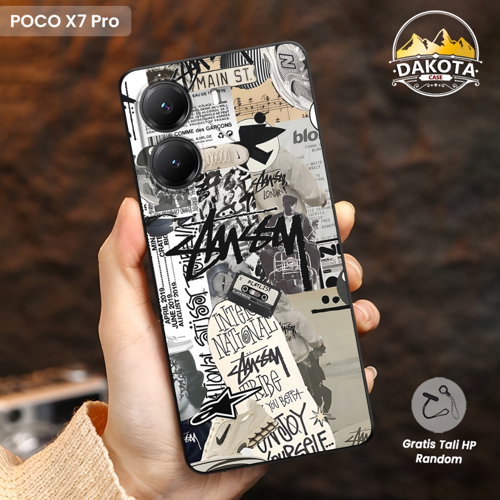 Poco X7 Pro X7 X6 X6 Pro Vintage Vibes Motif Case - Silicone Softcase ฟรีอุปกรณ์เสริมสายรัด Case X5 