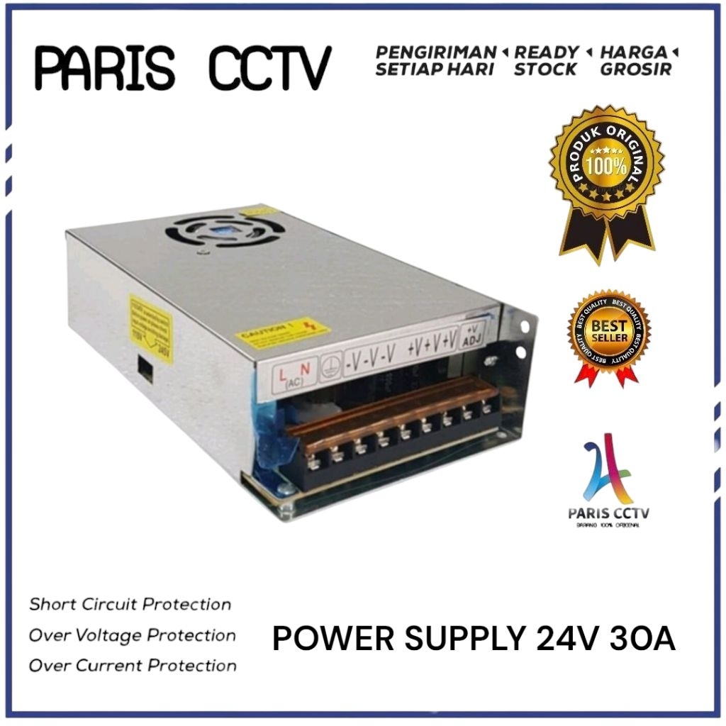พาวเวอร์ซัพพลาย 24V 30A FAN / TRANSFORMER TRAVO 24V 30A FAN 720 WAT
