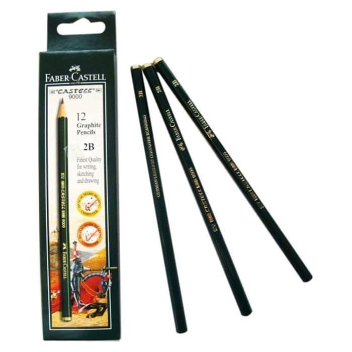 FABER-CASTELL 9000 2B PENCIL 1 PACK CONTAINS 12 ชิ้น
