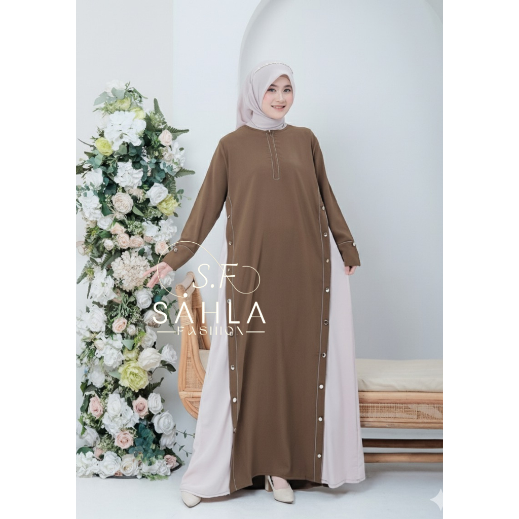 ชุด Givana Abaya ตุรกี ผู้หญิงร่วมสมัยที่หรูหราทันสมัย