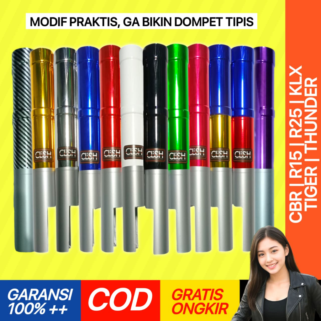 Shopizen ฝาครอบโช๊คหน้า Cbr 150r R15 Tiger R25 KLX Thunder Revo Facelift Old New