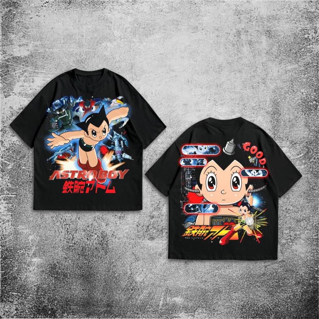 เสื้อยืด P&B Oversize Astro Boy - เสื้อยืด Vintage Astro Boy Large Black 20s
