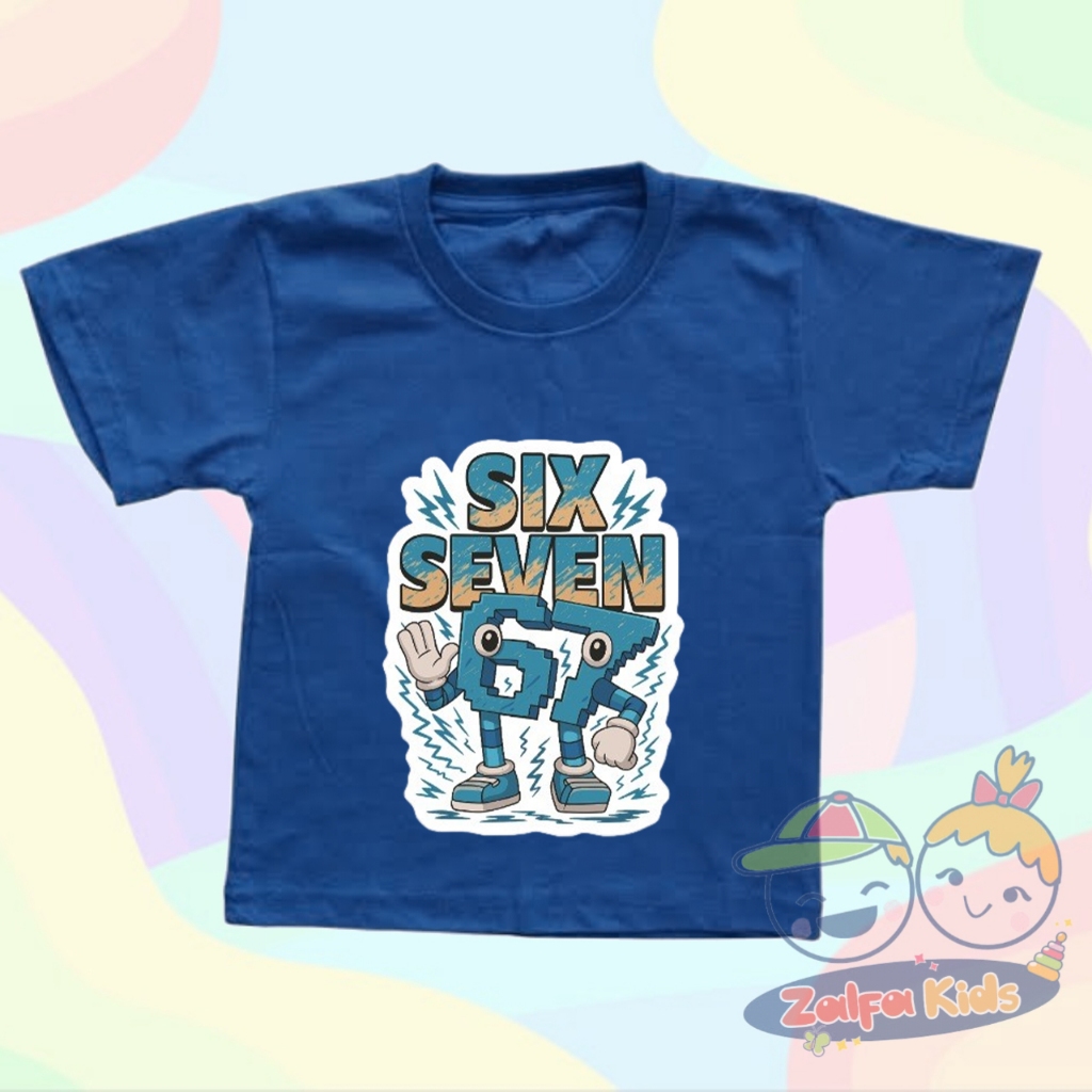 Six Seven Bruh 67 Steal A Brainrot Kids T-Shirt Top