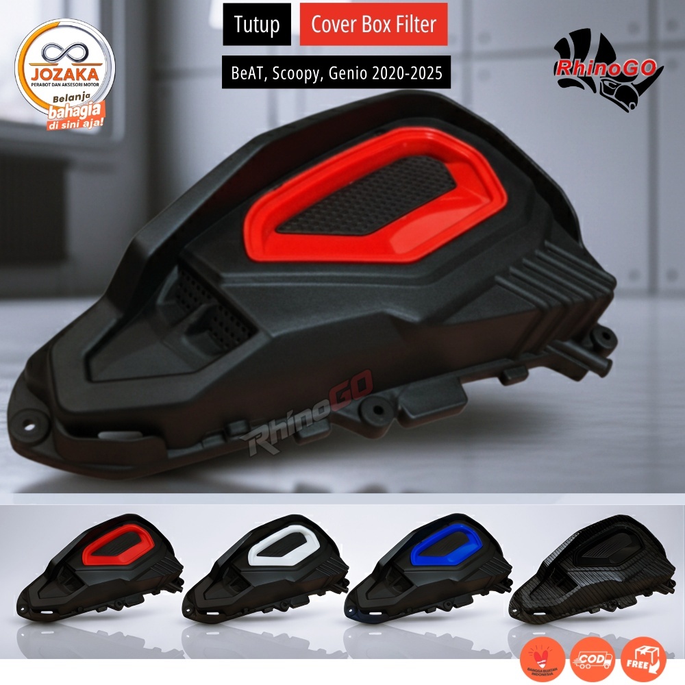 [RhinoGo] Box Cover Air Filter beat -scoopy-genio 2020-2025 กล่องฝาครอบ กรองอากาศ Oxygen booster