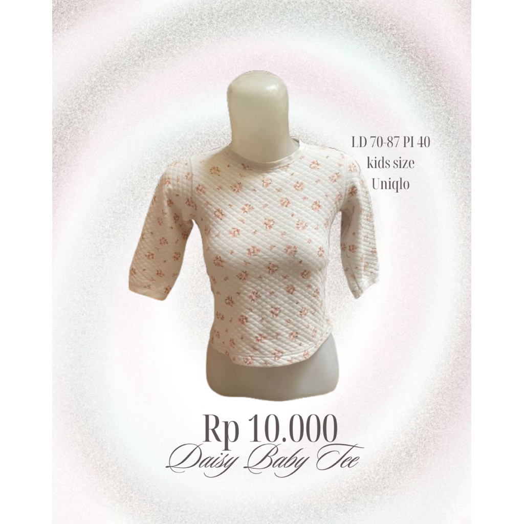 Daisy baby teee ดอกไม้ | Uniqlo shoujou monukei igari cutecore jummincore vintage thrift