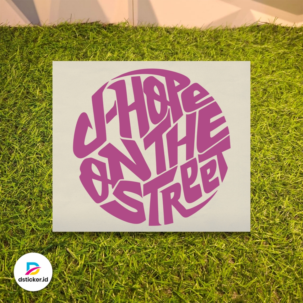 J-Hope On The Street Cutting Sticker | BTS Kpop สติ๊กเกอร์กันน้ําแล็ปท็อป Lightstick Variation