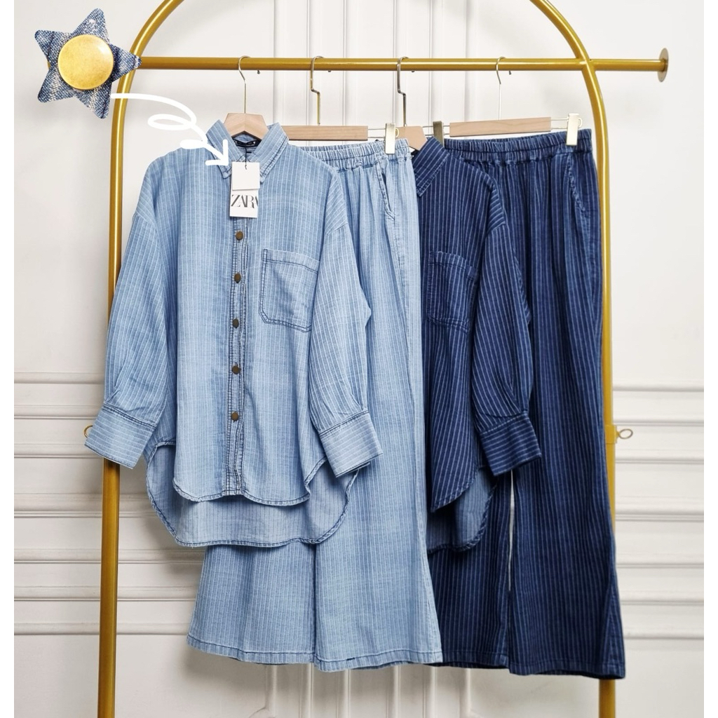 Z@RA JEANS STRIPE SET