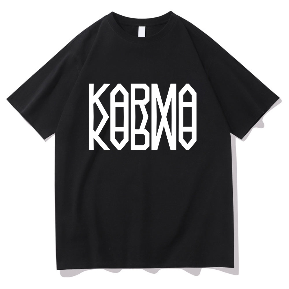 เสื้อยืดKpop Stray Kids SKZ KARMA ผู้ชายเด็กและผู้ใหญ่ 24s Premium Oversize เสื้อยืดสไตล์เกาหลี SKZ 