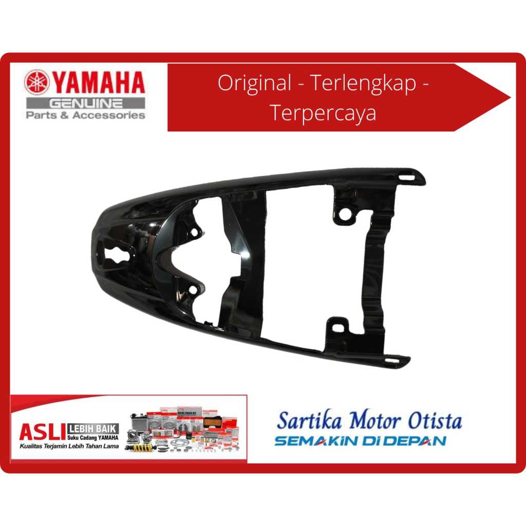 Original สีดําเงาด้านหลัง Fender Upper Body Cover สําหรับ Yamaha XSR