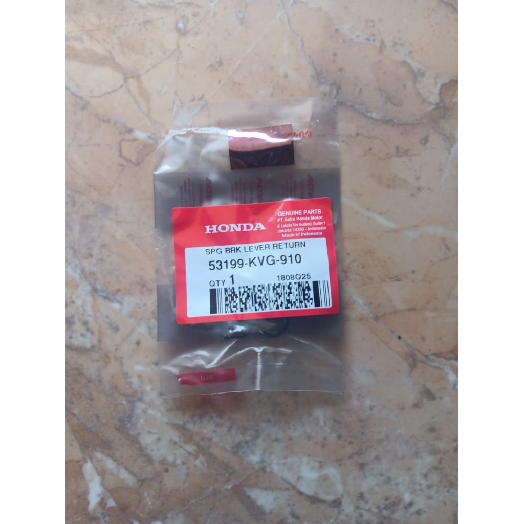 53199-KVG-910 สปริงเบรคมือจับย้อนกลับสําหรับ Honda Beat CBS, Vario CBS, Scoopy CBS, Stylo CBS