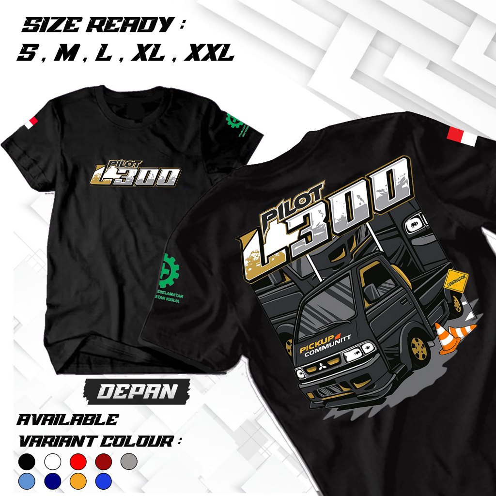 เสื้อยืด L300 DRIVER - เสื้อยืด L300 PICKUP - เสื้อยืด DISTRO - SUITABLE สําหรับผู้ชายและผู้หญิง - V