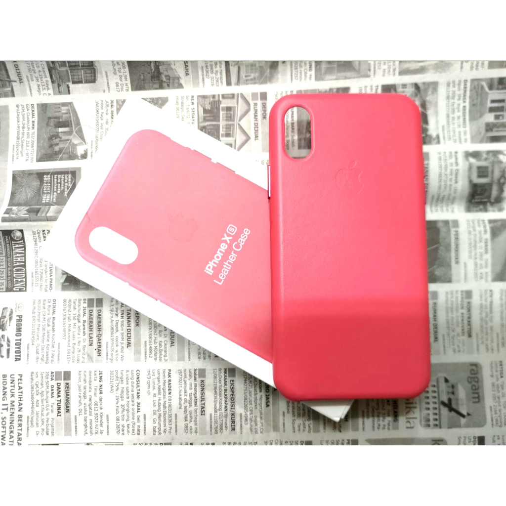 เคสหนัง iPhone X Xs New Sarung Leather Case