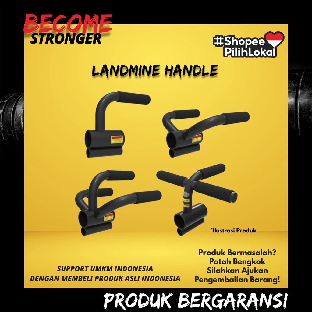 Landmine T-Bar Handle สําหรับ Barbell – T-Bar Row Holder / Landmine Row, Fitness & Home Gym อุปกรณ์อ