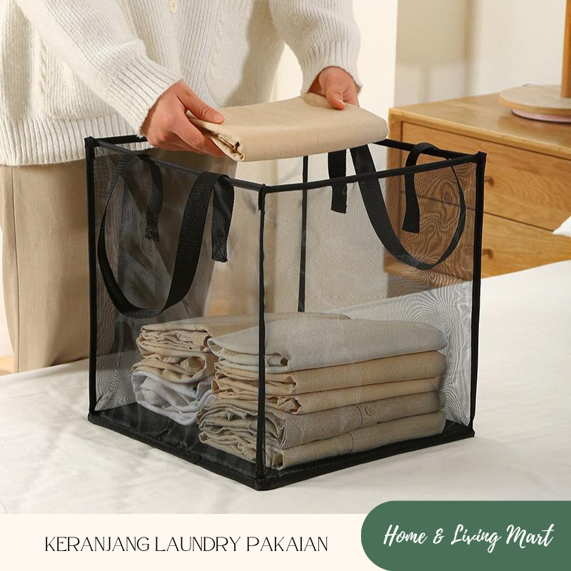 LAUNDRY BASKET สําหรับ DIRTY CLOTHES LAUNDRY BASKET 2-TIER MULTIPURPOSE CLOTHES BASKET
