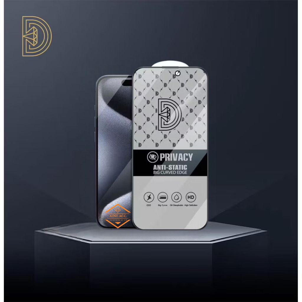 กระจกนิรภัย ESD Static Privacy Anti spy Xiaomi Poco C3 C31 C40 C50 C51 C55 C61 C65 C71 4G C73 C75 C8