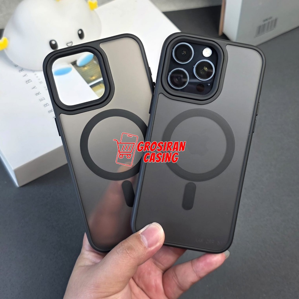 Magsafe สีดําสําหรับ Samsung A05 Samsung A05S Samsung A25 Samsung A35 5G Samsung A55 5G Samsung A54 