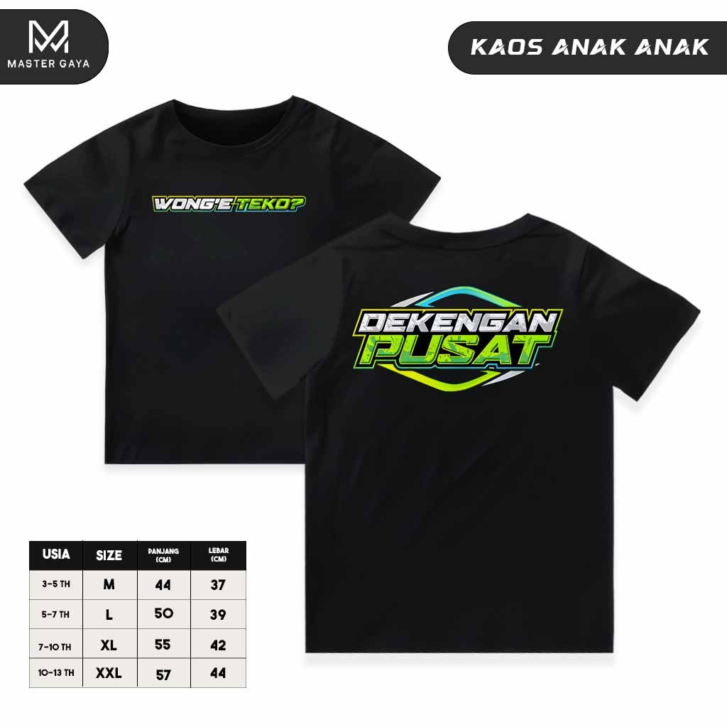 KATUN Blitar Racing Sound - เสื้อยืดเด็ก Dekengan Center Wonge Teapot Gus Iqdam Combed Cotton TULSA