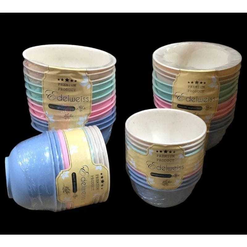 [ 3 ชิ้น ] Edelweiss ชามกลม/ชามพลาสติก ชามอเนกประสงค์ 501 S และ 502 M OK