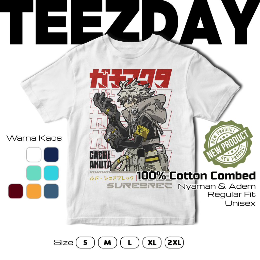 KATUN TEEZDAY 013 - เสื้อยืด Gachiakuta Rudo Surebrec - ผ้าฝ้ายหวี - เสื้อยืดอนิเมะ Tshirt