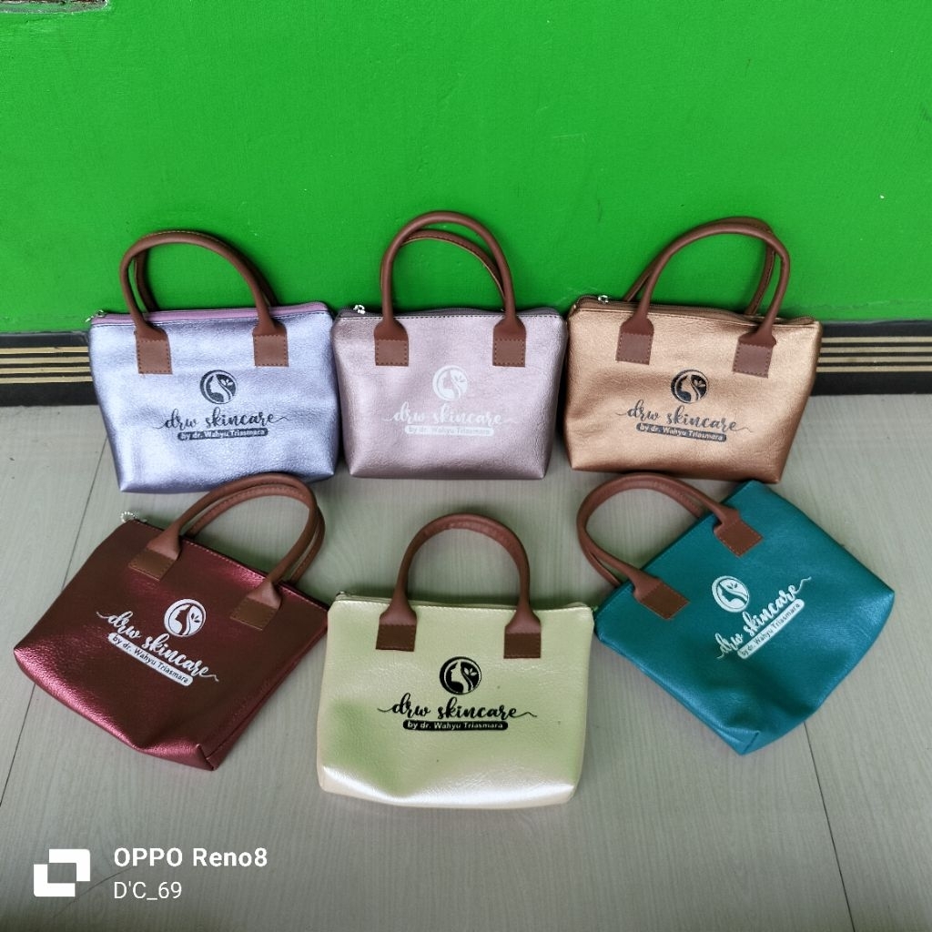 DRW Skincare Metallic Wick Tote Bag
