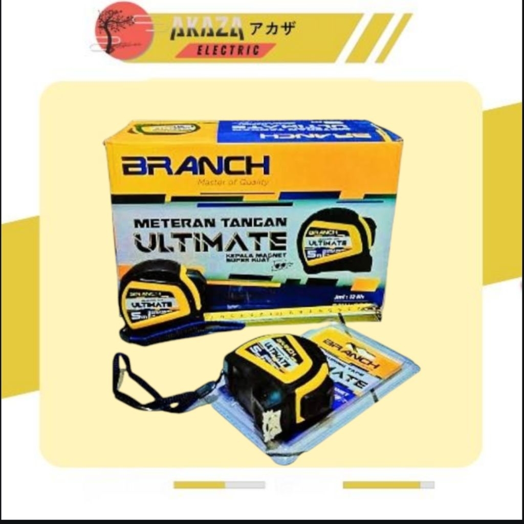 [PRICE 12 ชิ้น] AUTOSTOP METER 3M/5M/7.5M BRANCH ULTIMATE/AUTO STOP BRANCH ULTIMATE WORKMANS METER