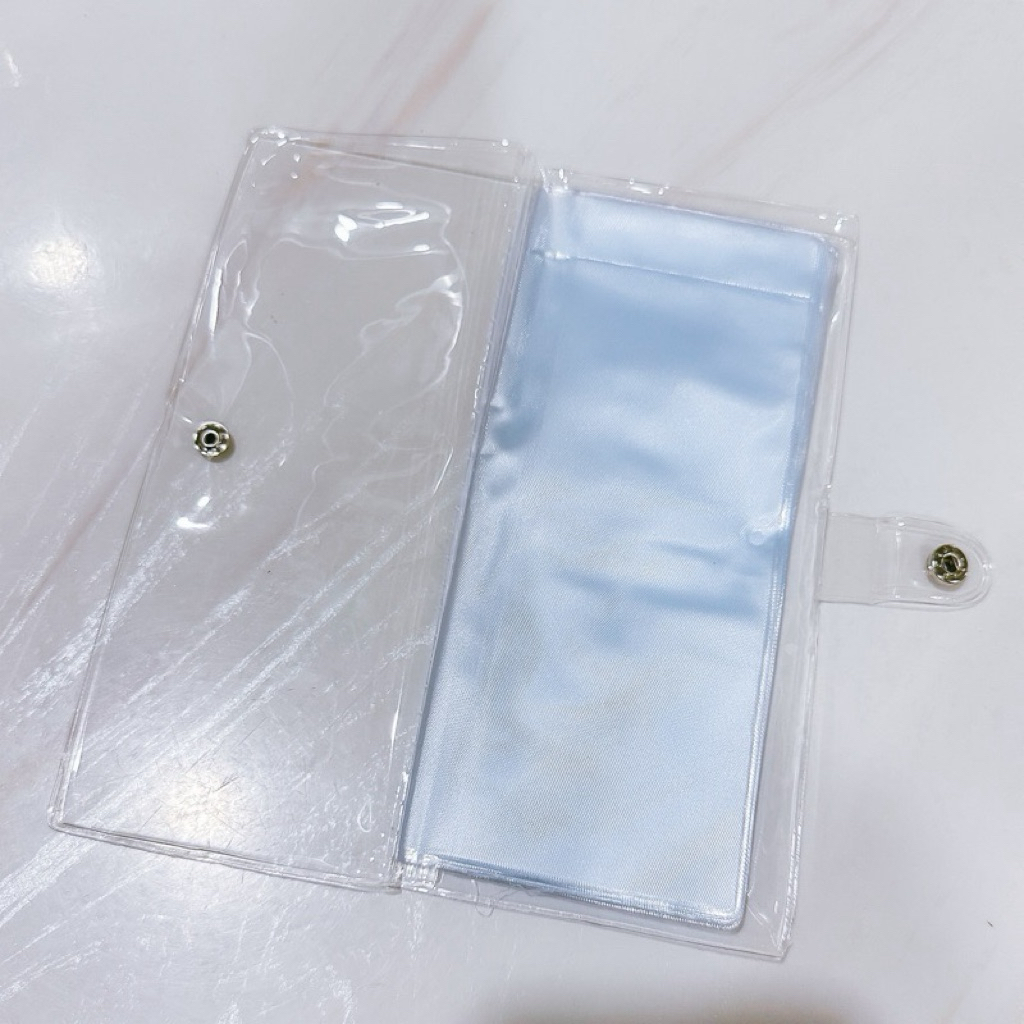 TRANSPARN DISCIPLINE WALLET / 32 SLOT FINANCIAL ORGANIZER WALLET / BUTTON FINANCIAL WALLET / BUDGETI