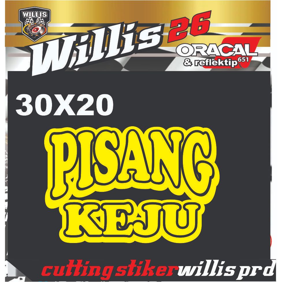 BANANA CHEESE WRITING STICKER, STICKER สําหรับขาย NAME