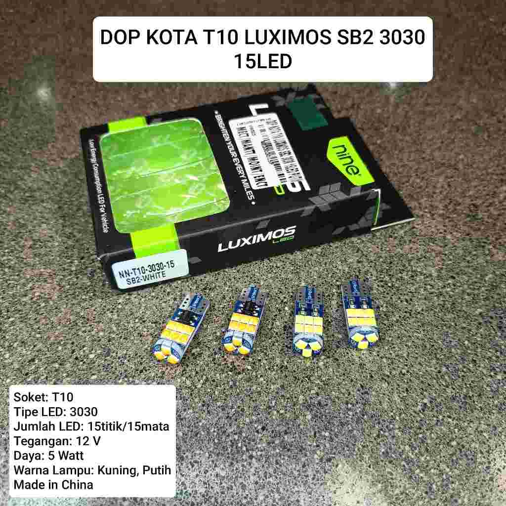 DOP KETA T10 LUXIMOS SB2 3030 15LED สีขาว - สีเหลือง