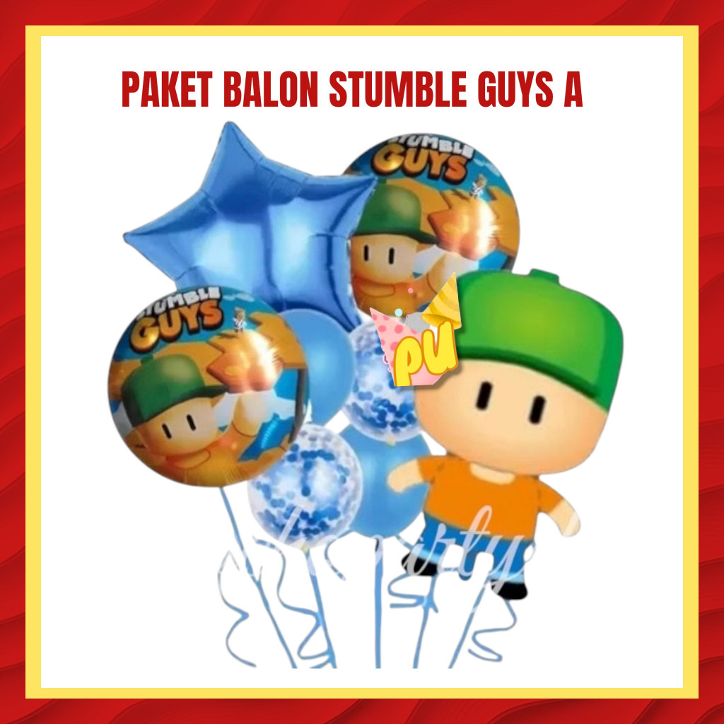 STUMBLE GUYS A Balloon Package / STUMBLE GUYS ตกแต่งวันเกิด
