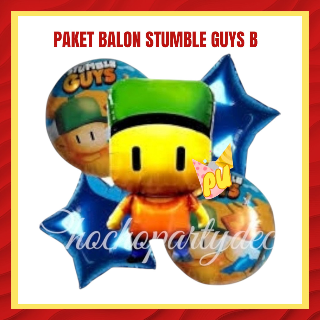 STUMBLE GUYS B Balloon Package / STUMBLE GUYS ตกแต่งวันเกิด