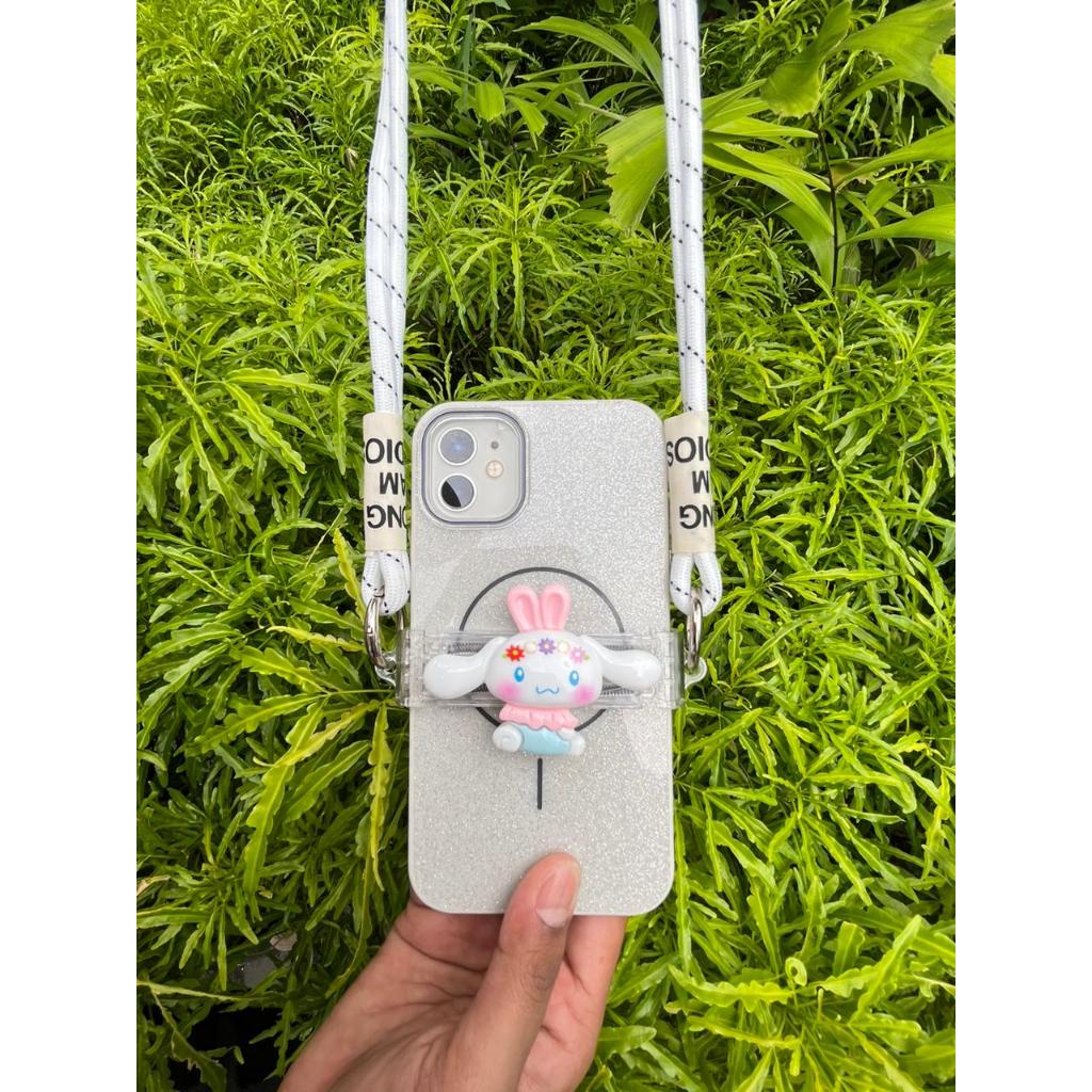 HP Aesthetic Cartoon Clip Mobile Phone Lanyard / Long Embossed 3D Motif Fashion Mobile Phone Lanyard