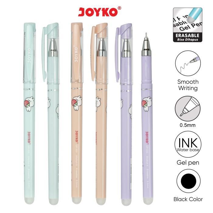 ปากกาเจลลบได้ Joyko GP-333 Shokyo 6 Gel 0.5 mm - GP-333