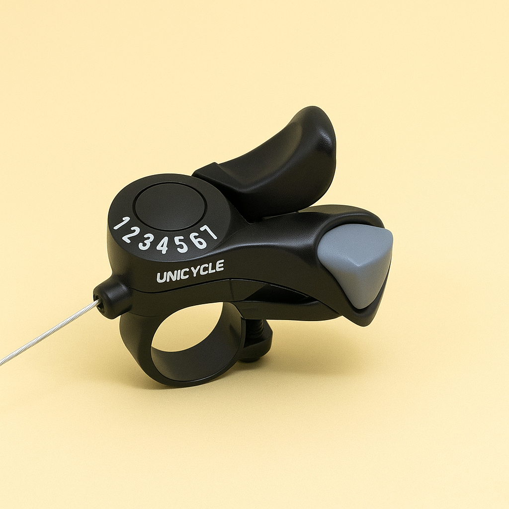 Unicycle 7 Speed Right Thumb Shifter สําหรับจักรยานเมือง MTB แบบพับได้