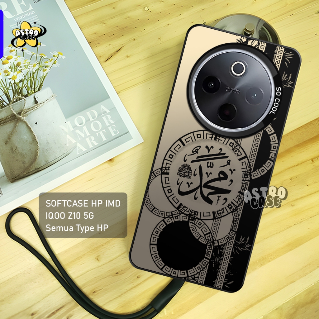 IQOO Z10 Case Premium Matte Hard Casing - เคส IMD - เคสโฮโลแกรมพร้อมปลอกพู่กัน Tauhid - เคส Iqoo Z9 