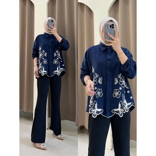 SAVINA BLOUSE BORDIR LINEN RAMI