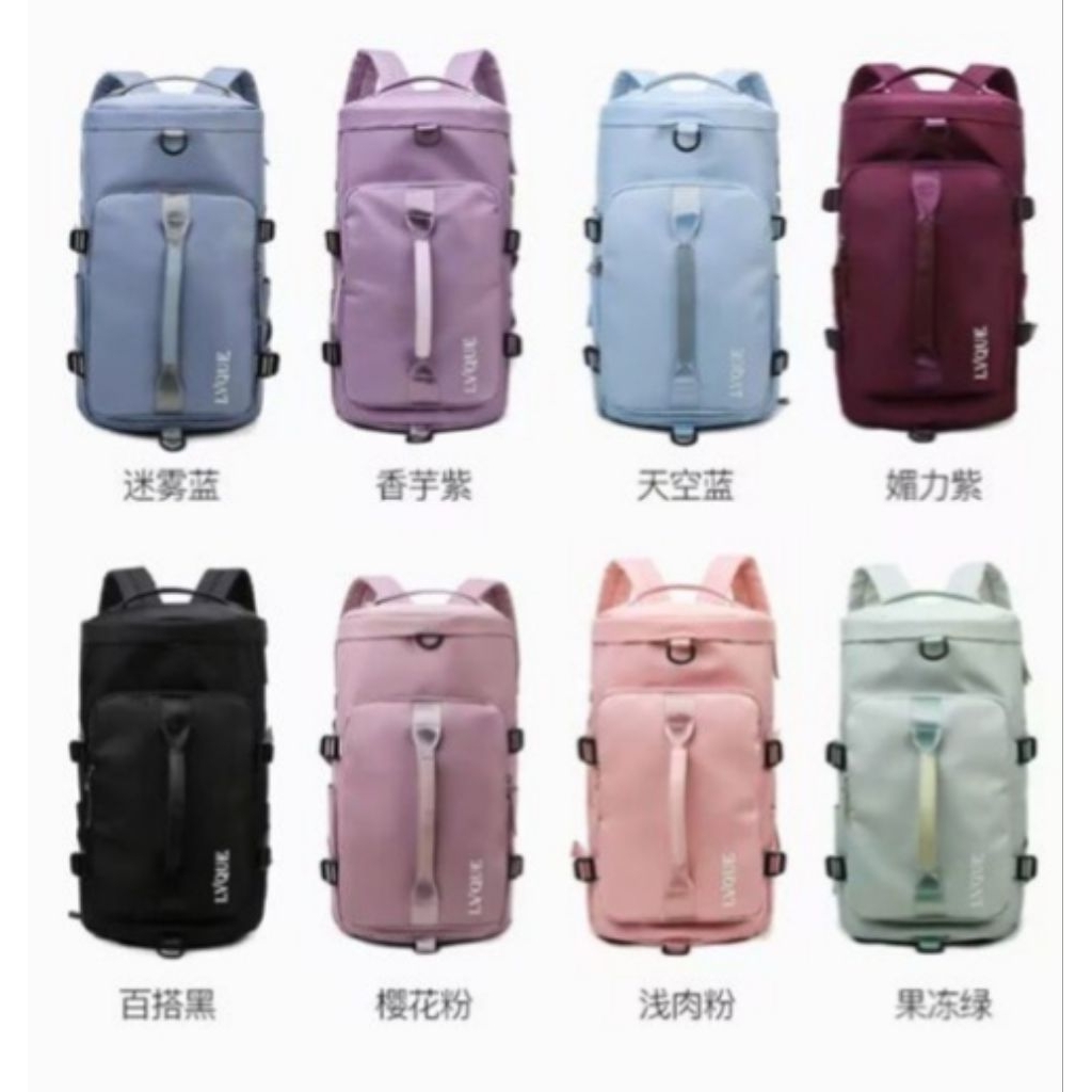 LVQUE Gym Backpack / กระเป๋าเป้สะพายหลังเดินทางฟิตเนสกันน้ํา / กระเป๋า Duffle / กระเป๋าออกกําลังกายส