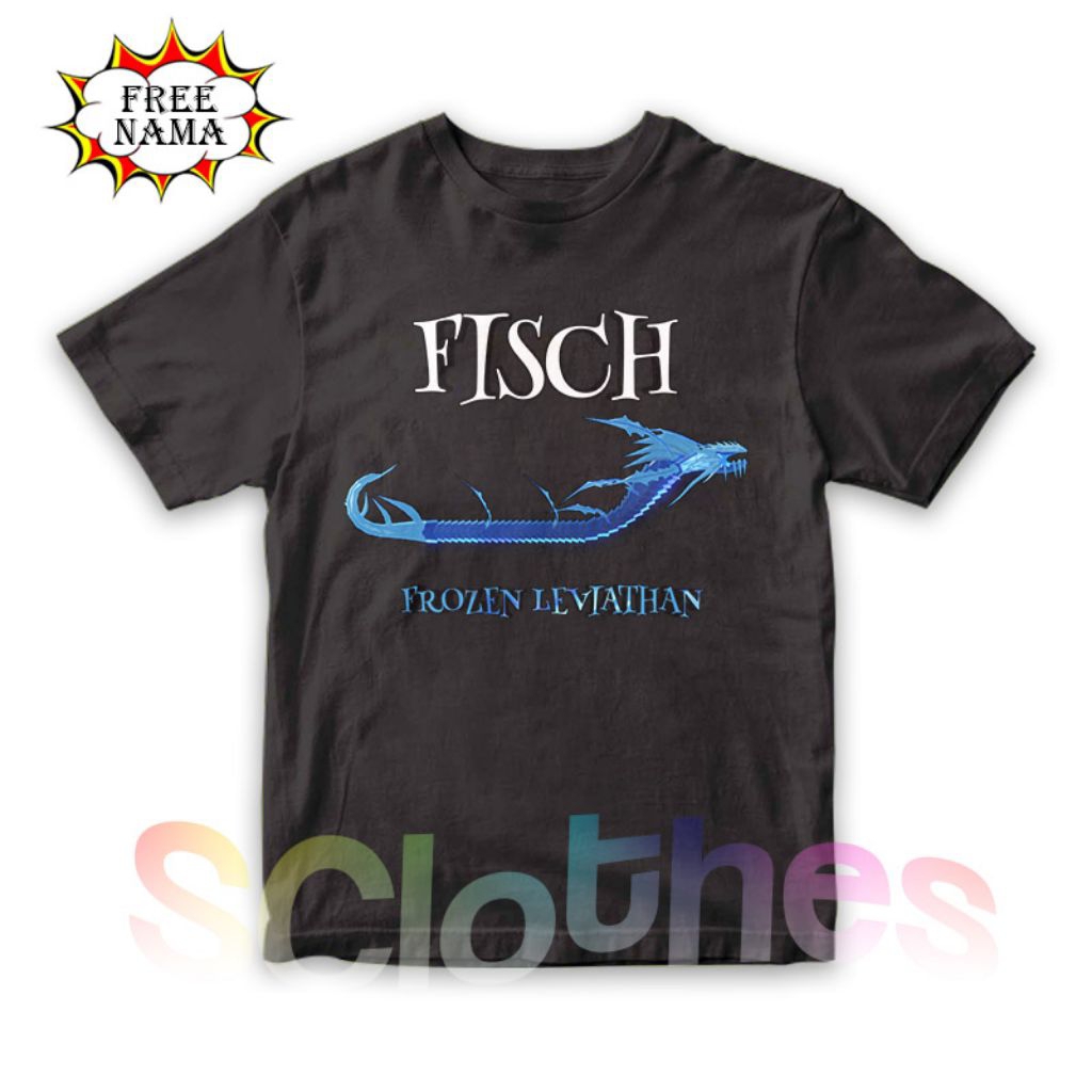 ROBLOX เสื้อเด็ก Unisex ROBLOX FISCH เสื้อยืดเด็กใหม่
