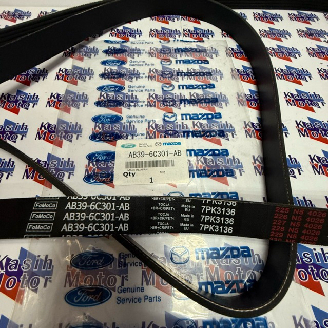 FAN BELT VAN BELT FAN BELT 7PK3136 7PK 3136 FORD RANGER 2.200CC FORD RANGER 3.2 3,200CC ORIGINAL