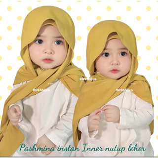 Aisha pashmina Inner kids Jersey ครอบคลุมคอสําหรับอายุ 1-12 …