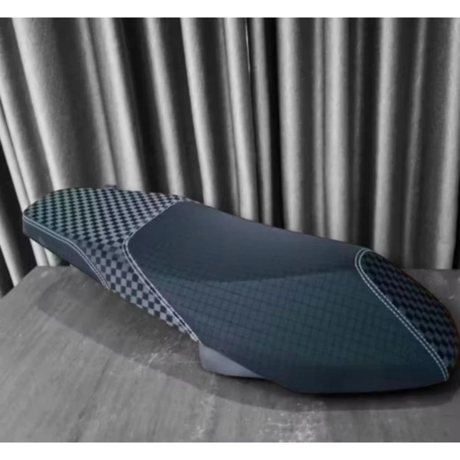 MX KING-NEW-OLD MOTORCYCLE Seat Leather CHESS Stitching Mix BOX V2 Signature ผ้าคลุมเบาะซิกเนเจอร์หน