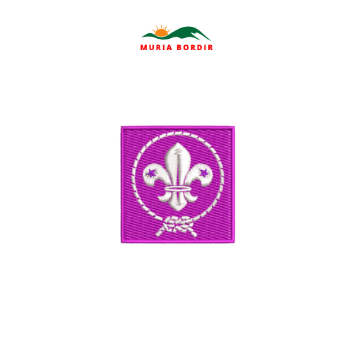 Scout School Logo Emblem เตียงปัก Bet สําหรับเด็กผู้ชาย ขนาด 3 x 3 ซม