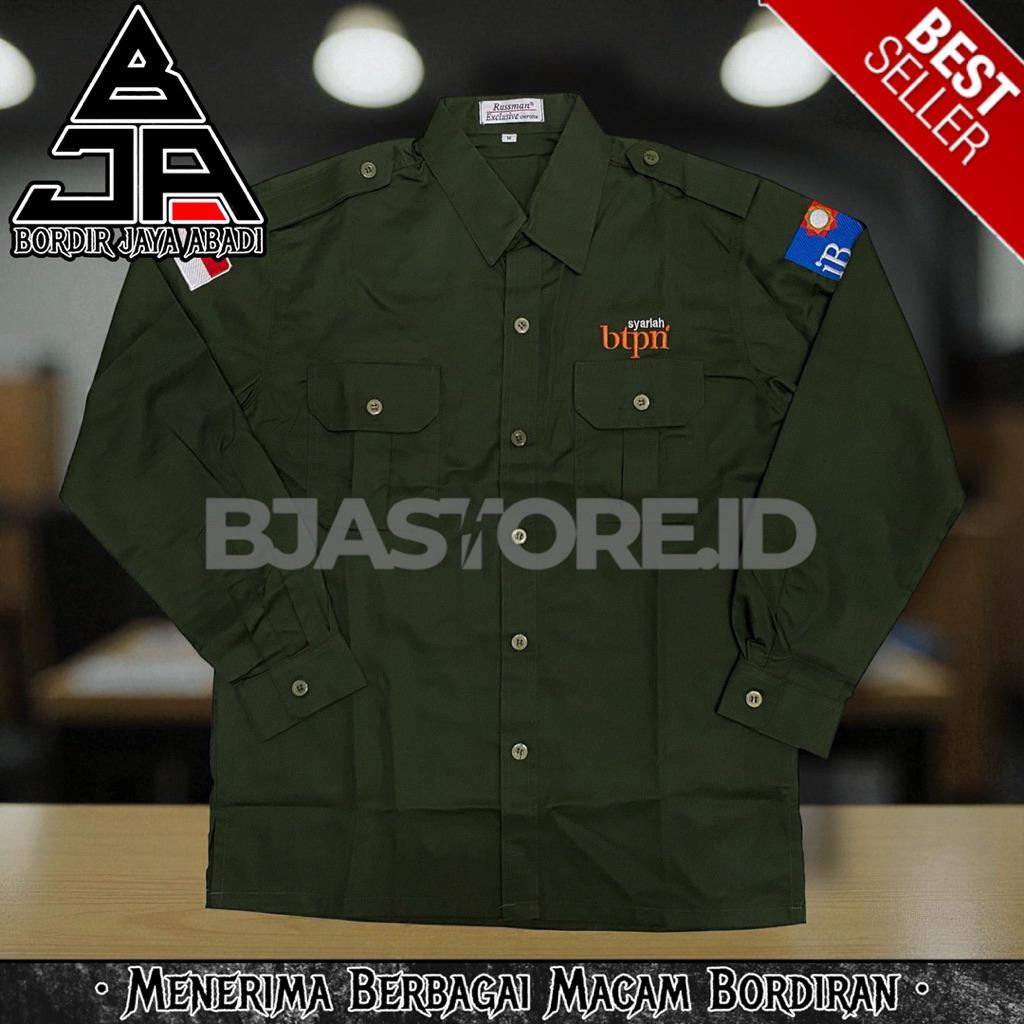 KEMEJA BTPN เสื้อ Sharia Bank K2 Army