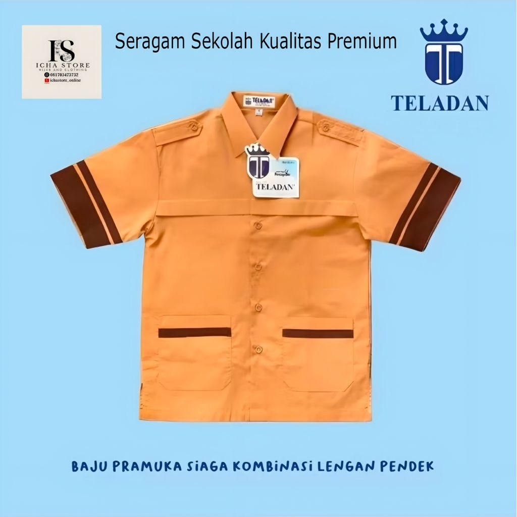 ชุดนักเรียน KEMEJA Exemplary, เสื้อลูกเสือศรีกา, ชุดแขนสั้น