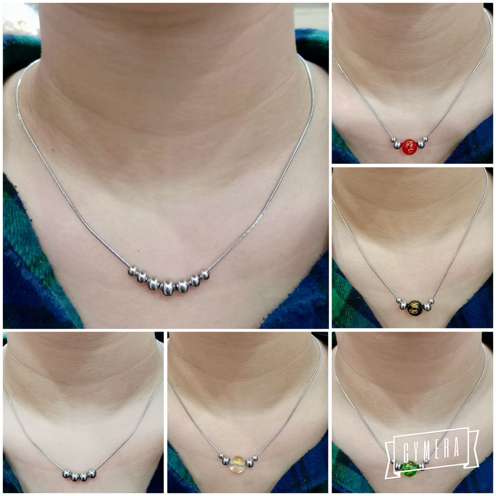TITANIUM NECKLACE / สร้อยคอเปียก // สร้อยคอ boba