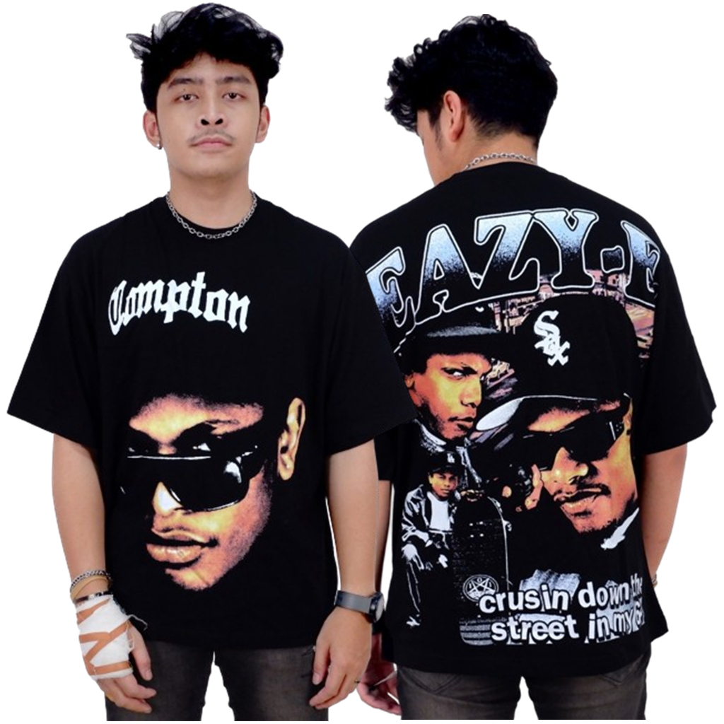 EAZY E American Rapper เสื้อยืด Music Bootleg Vintage Oversize