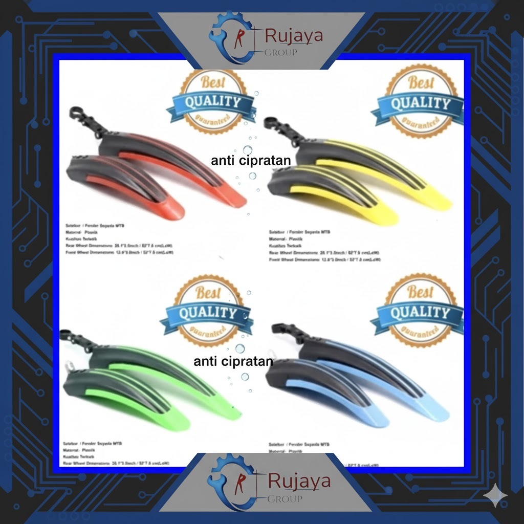 Exotic ET-C608-1 BMX / ชุดบังโคลนจักรยาน MTB / บังโคลน Dolphin / บังโคลน