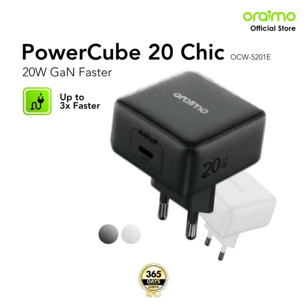 ORAIMO OCW-5201E พร้อมหัวคาร์เก GAN TECNOLOGY TYPE-C