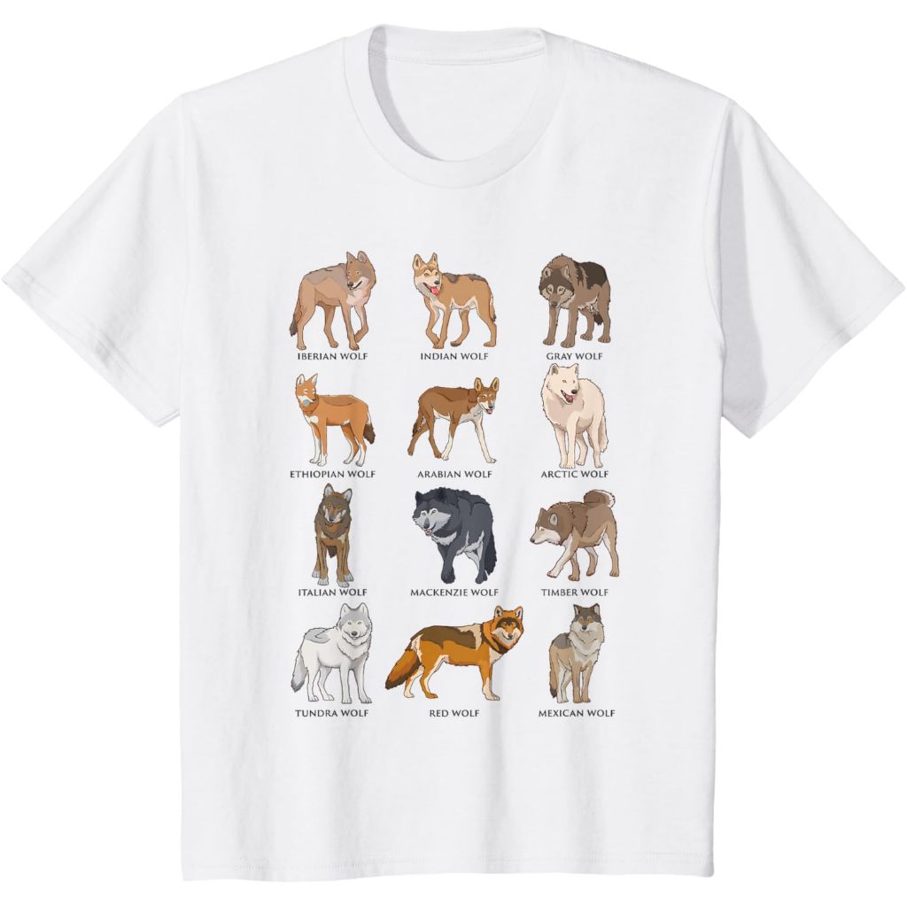 Wolves of the world Kids T-Shirt - เสื้อยืดหมาป่า